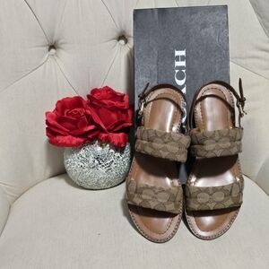 Coach Brown Sandals for Women